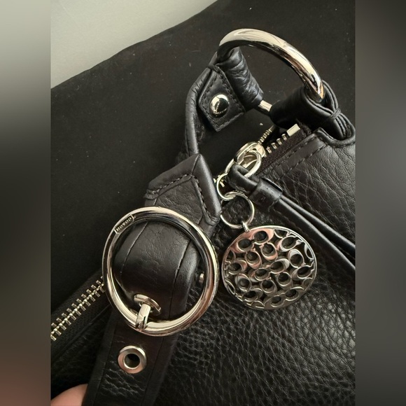 COACH Ali Black Leather Colette Hobo Shoulder Bag | Like‑New Pre‑Loved - Picture 5 of 5